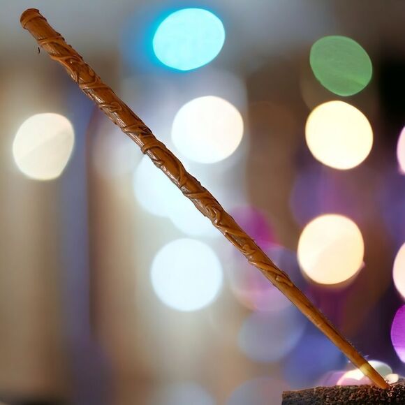 Hermione Granger Wand Magic Harry Potter Series Hard Plastic Textured Brown - Picture 6 of 10